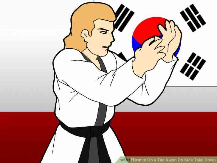 Image intitulée Faire un Tae Kwon Do Coup de Prendre vers le Bas de l